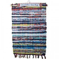 Multi-color Narrow Striped Chindi Rug (pack of 4)