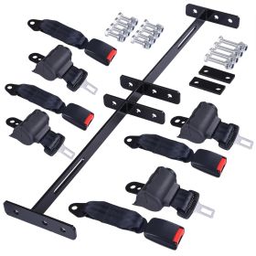 Universal Golf Cart Seat Belts and Bracket Kit