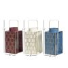 DecMode 8"W, 13"H Contemporary Lantern, Multi Color, 3 - Pieces