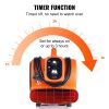 VEVOR Floor Blower, 1/4 HP, 1000 CFM Air Mover for Drying and Cooling, Portable Carpet Dryer Fan with 4 Blowing Angles and Time Function, for Janitori
