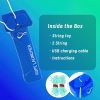 String Toy Glow in The Dark, USB Electric String Rope Fidget Toys