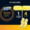 Swiffer Dusters Heavy Duty Super Extendable Handle Dusting Kit, 1 6Ft. Handle, 4 Dusters