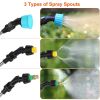 5L/1.3Gallon Electric Plant Sprayer Telescopic Rechargeable Garden Sprayer Automatic Handheld Sprayer with 3 Spray Spouts Shoulder Strap for Cleaning