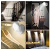 Wireless LED Spotlight 90 Degree Motion Sensor Night Lamp 360°Rotate Cordless Stairs Lights Battery Operated