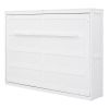Full Size Murphy Bed Wall Bed,White